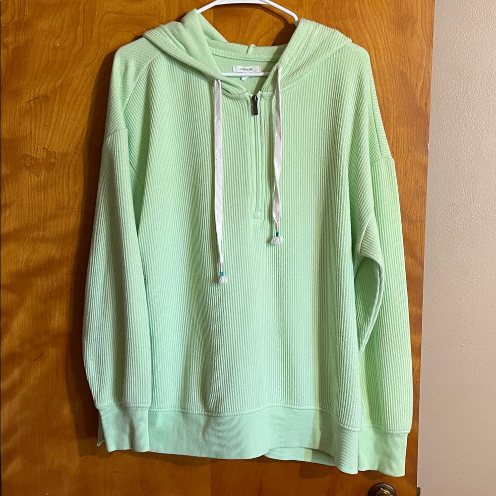 Maurices Light Green V-Neck Sweater